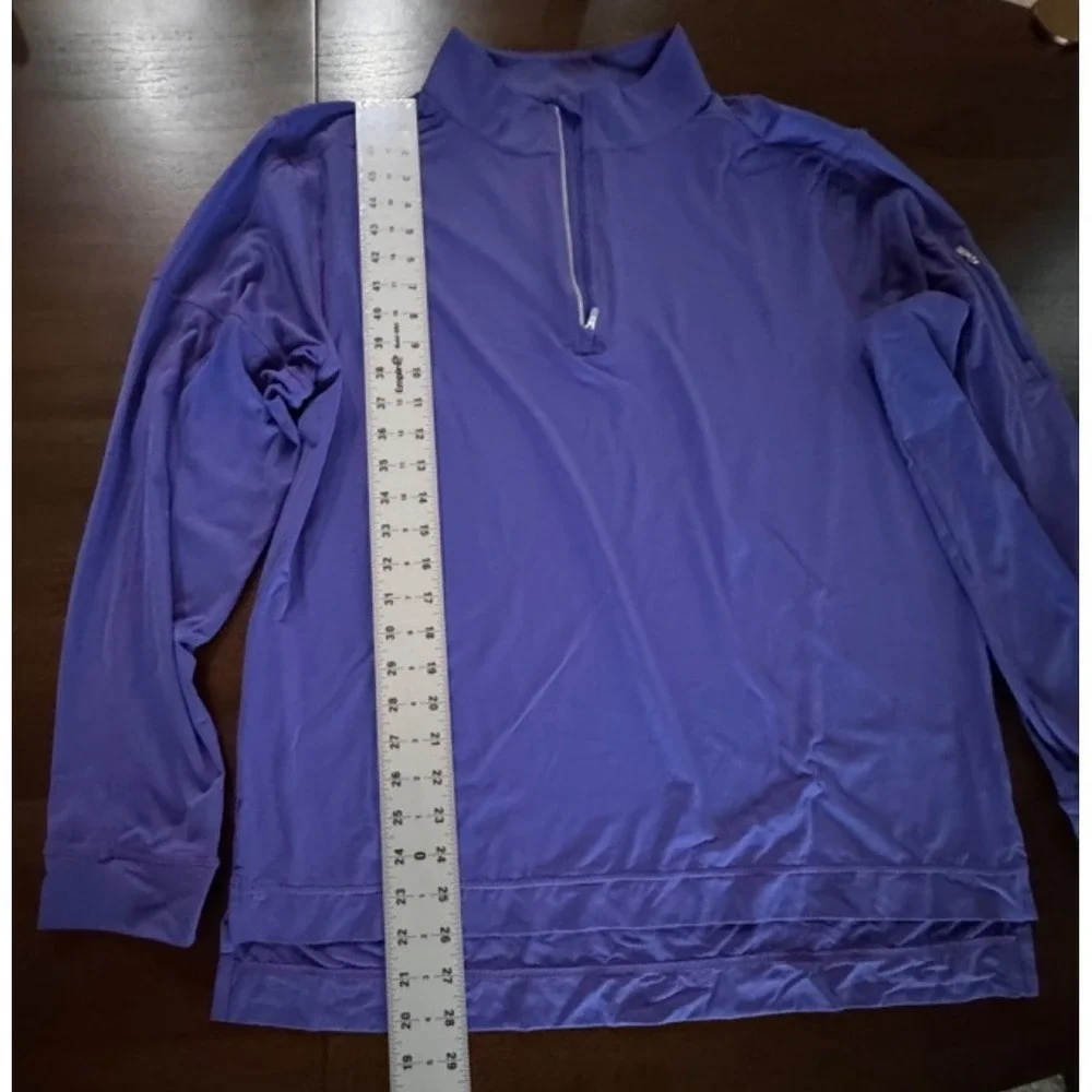 Bloq UV Men's UPF Sun Block Performance Fishing Shirt XL Blue Sporty EUC